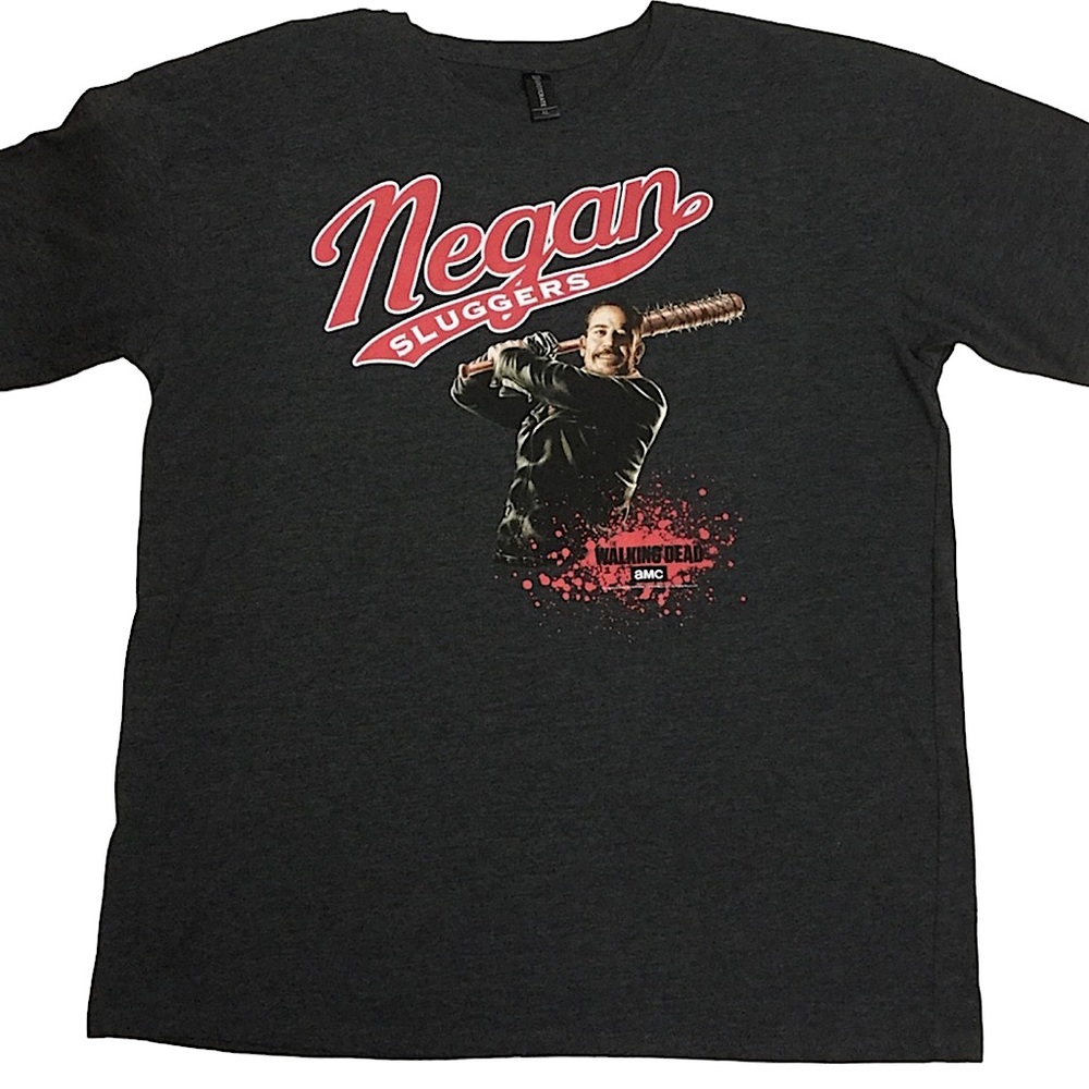 LOOT CRATE AMC Walking Dead sz X Large T Shirt Negan "Slugger" Baseball Black